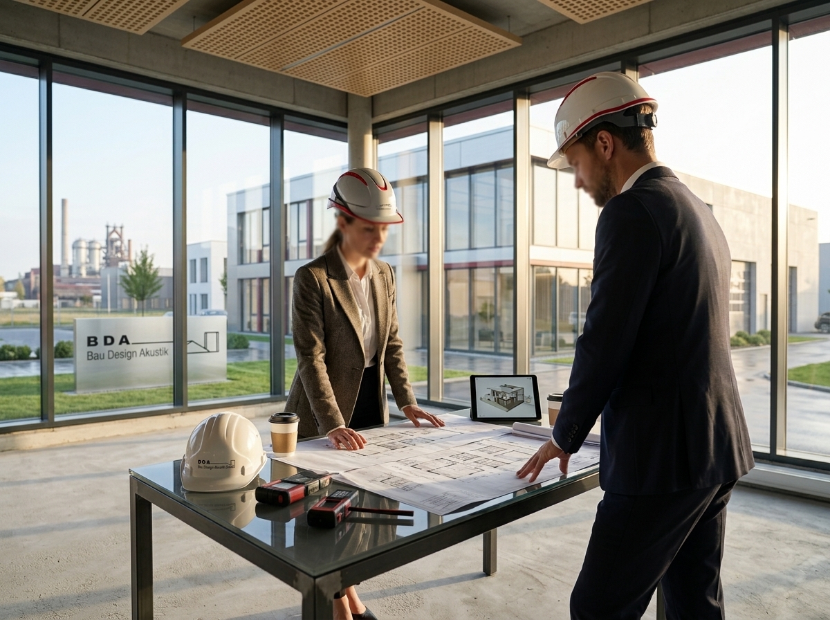Das Team der BDA Baudesign Akustik GmbH bei der Arbeit